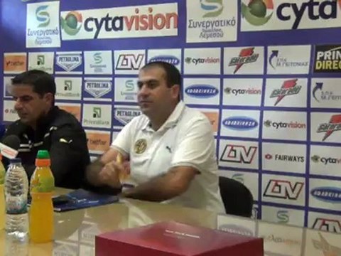 Πλουτής Αβραάμ για το ματς με τη Νέα Σαλαμίνα