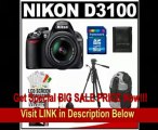 Nikon D3100 14.2 MP Digital SLR Camera & 18-55mm G VR DX AF-S Zoom Lens with 16GB Card   Backpack Case   Tripod   Accessory Kit