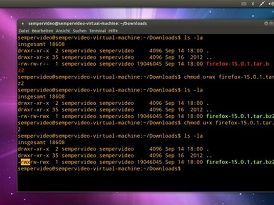 Ubuntu: chmod befehl erläutert