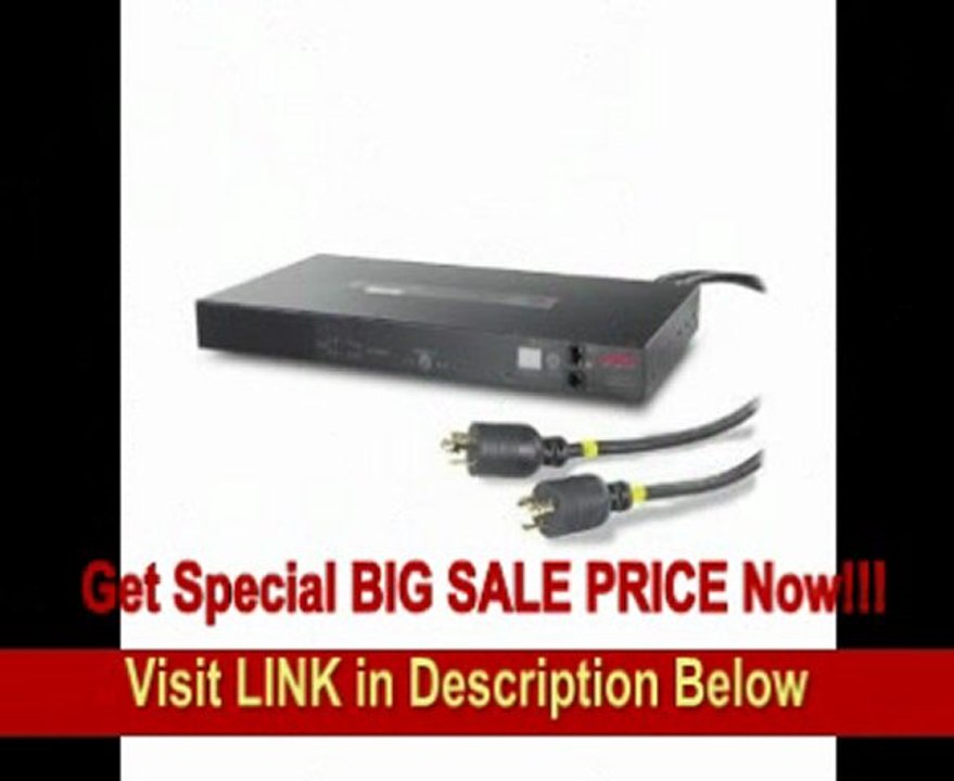 APC AP7752 Rack ATS/20A/10-Outlet/120V Rack-mount Transfer Switches