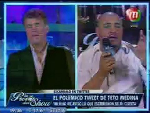 Pronto.com.ar Teto Medina tuvo su descargo en 'La Previa del Show' 2