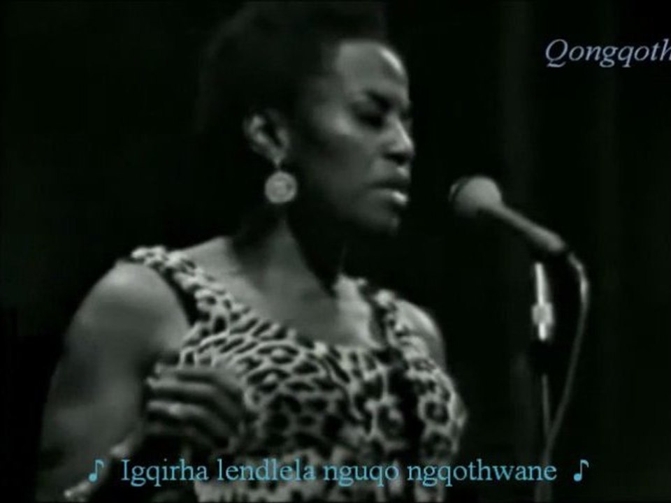 Miriam Makeba (LIVE) 'Qongqothwane/The Click Song' w/lyrics - video ...