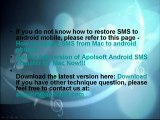 Android SMS Backup Export Android SMS to mac