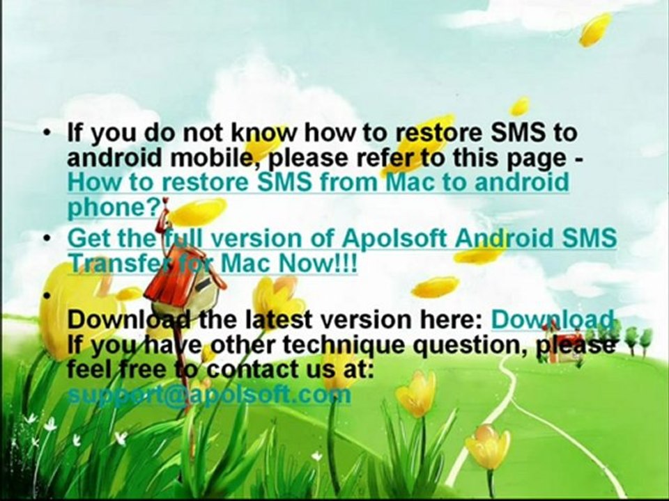 Backup all your SMS Text Messages to computer with this Android App