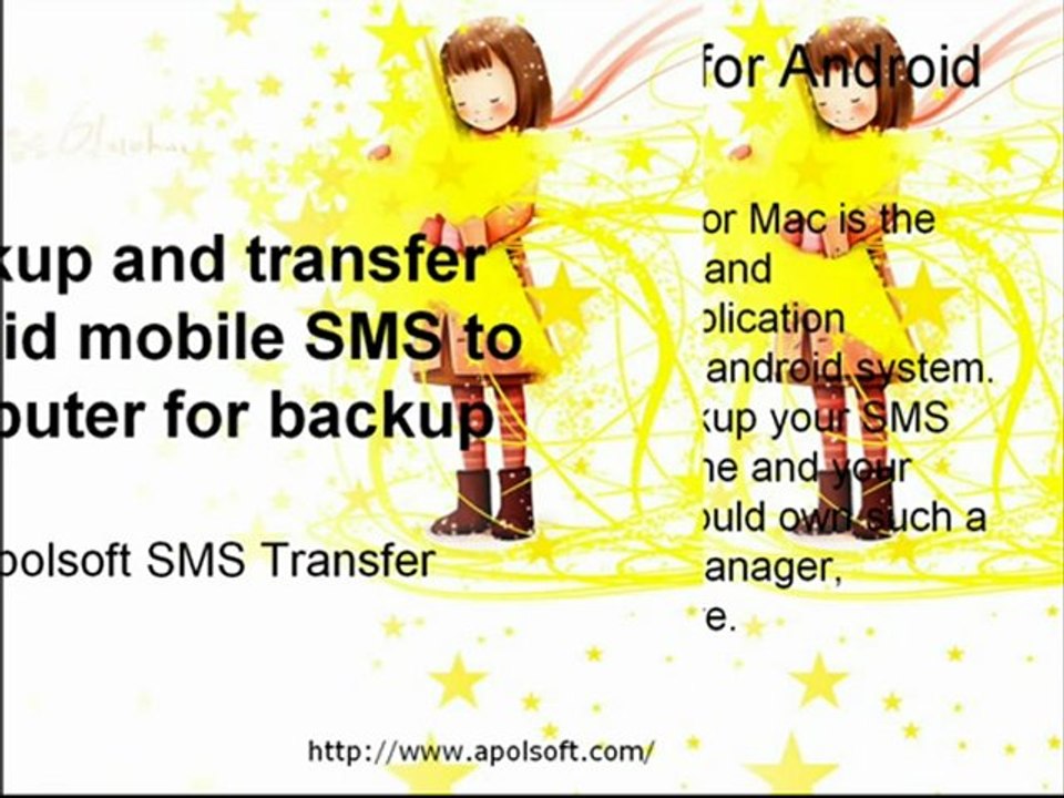 Backup and transfer android mobile SMS to computer for backup