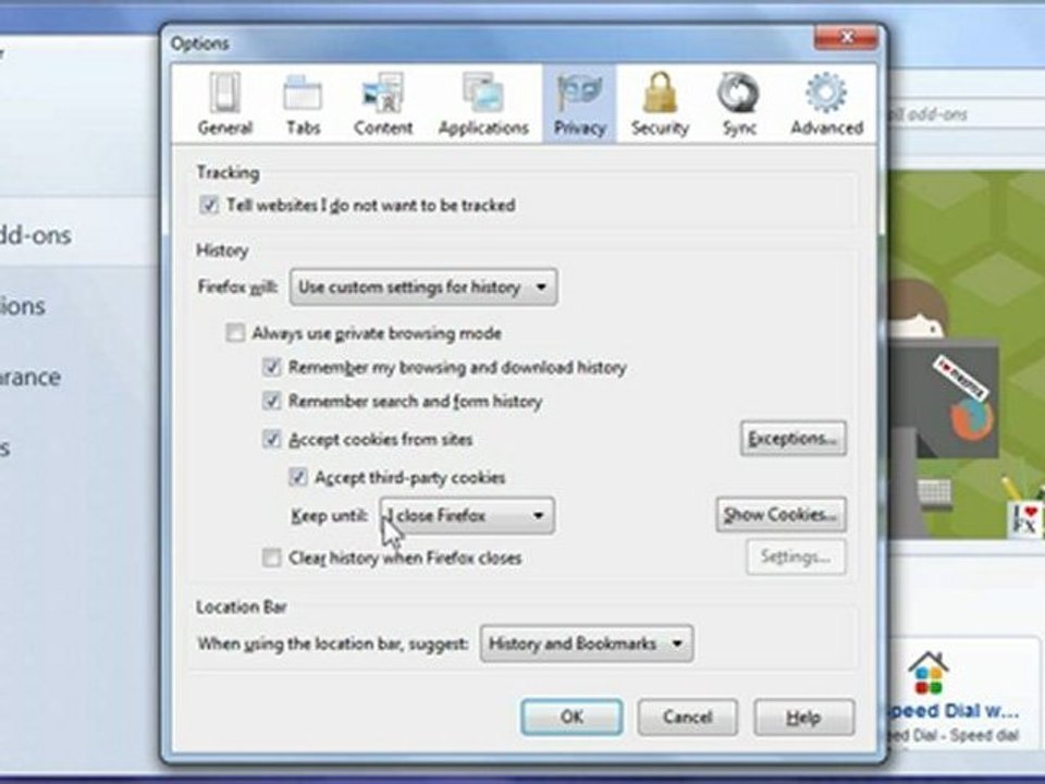 Private Browsing vs. Dump-Cookies-On-Exit In Firefox
