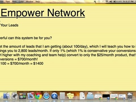 Empower Network Proof - Empower Network Results - 292 Leads in 48 Hours!
