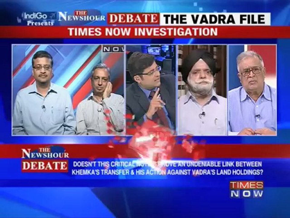 The Newshour Debate - The Vadra file (Part 2 of 3)
