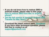 How to Backup and Restore your SMS of your Android smartphone