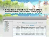 How to backup or restore SMS, MMS on android phone like Galaxy