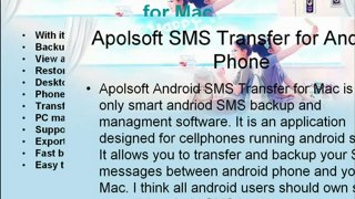 How to transfer Android SMS messages to mac