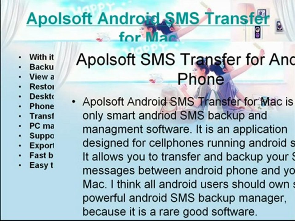 How to transfer Android SMS messages to mac