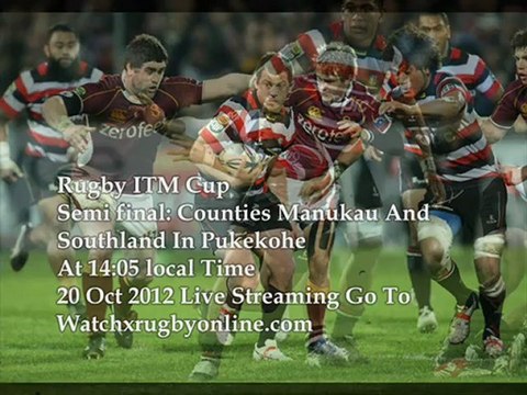 Rugby- Southland vs Manukau Sat 20 Oct Live Online