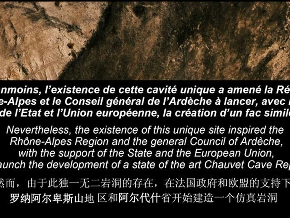 Dans la grotte Chauvet Pont-d'Arc