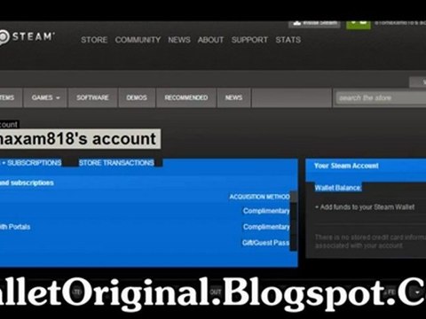 Steam Wallet Hack Tool - Updated October 2012 (Free Download)