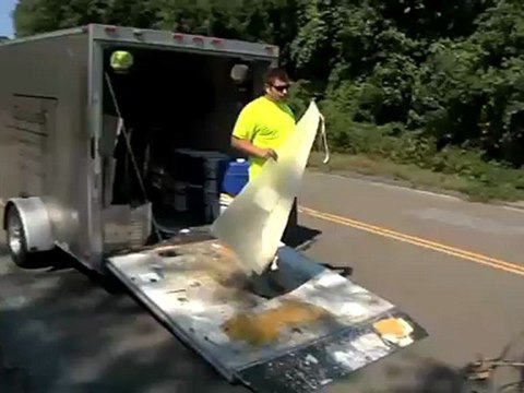 Easy way to stencil your parking lot with custom stencils