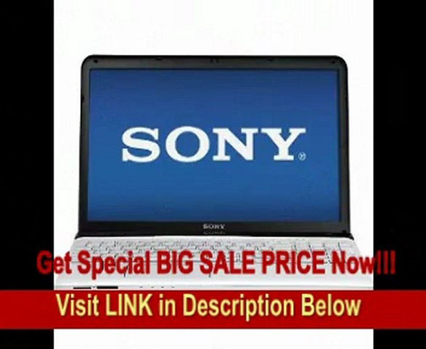 BEST PRICE SONY VAIO SVE1511RFXW 15.5" White pLapto 500GB HDD 4GB DDR3 2nd Gen Intel Core i3-2370M USB 3.0 Bluetooth 4.0 Webcam HDMI...