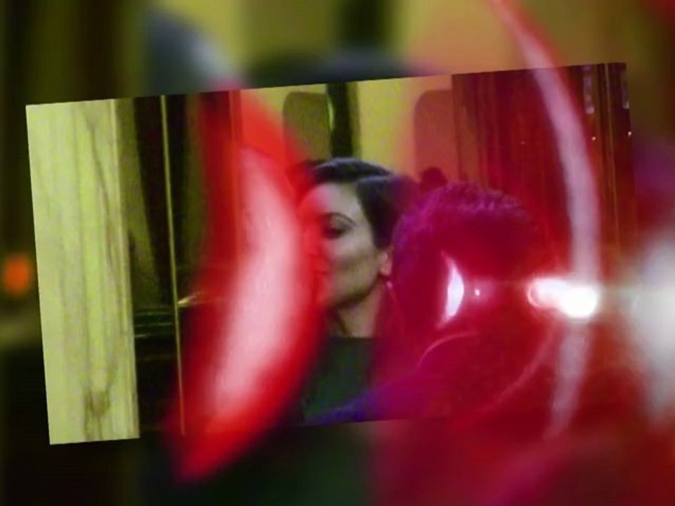 Kim Kardashian et Kanye West s'embrassent à Rome