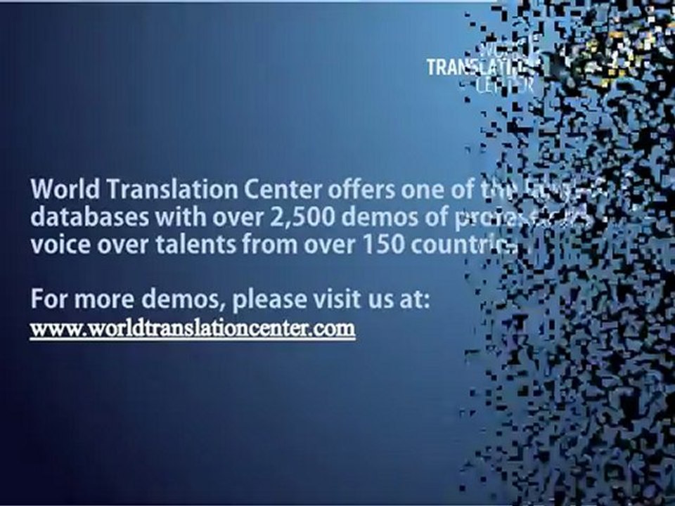 Greek Translation Voice Over Examples