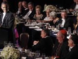Obama and Romney Trade Jokes While Giving Back-to-Back Speeches at Charity Dinner