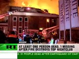 Opera Fire: Upmarket night spot in Moscow burns out