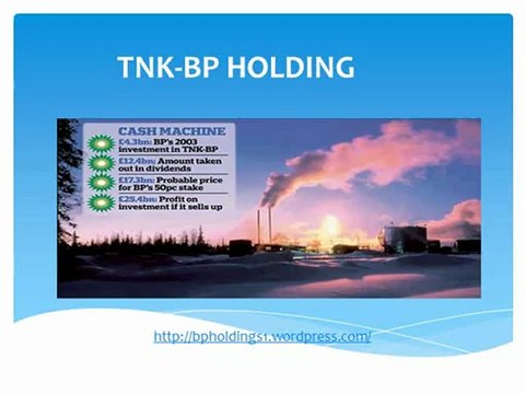 bp holdings capital management - TNK-BP HOLDING