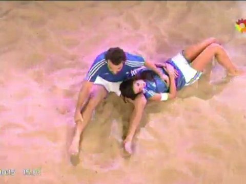 Pedro y Paula en SM 4 (sentaditos en la arena) - 19 de Octubre