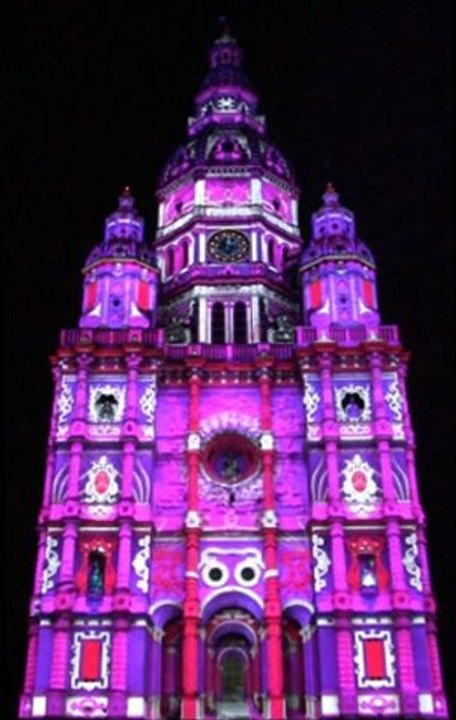 Tour en Folie 2012 ! Mapping Tour Abbatiale de Saint Amand les Eaux