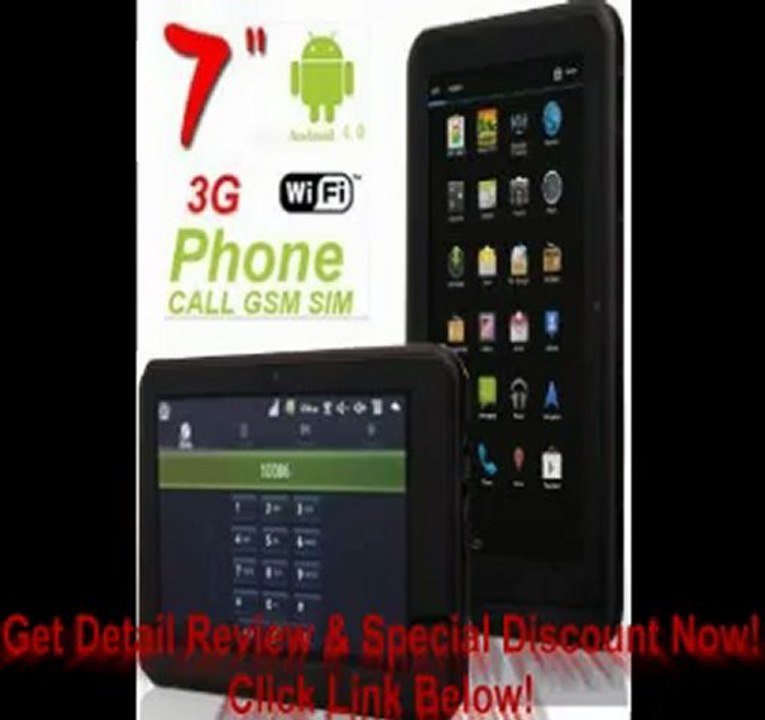 SPECIAL DISCOUNT ATC Android 4.0 7" Inch Tablet PC G+G 5 points, capacitive Touchscreen Phone Call 8GB GSM WiFi 3G