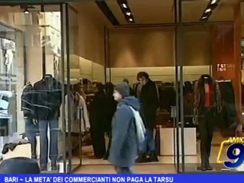 Bari | La metà dei commercianti non paga la TARSU