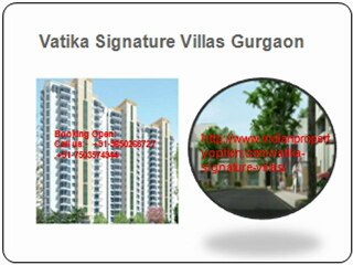 Vatika Signature Villas ,Call 9650268727