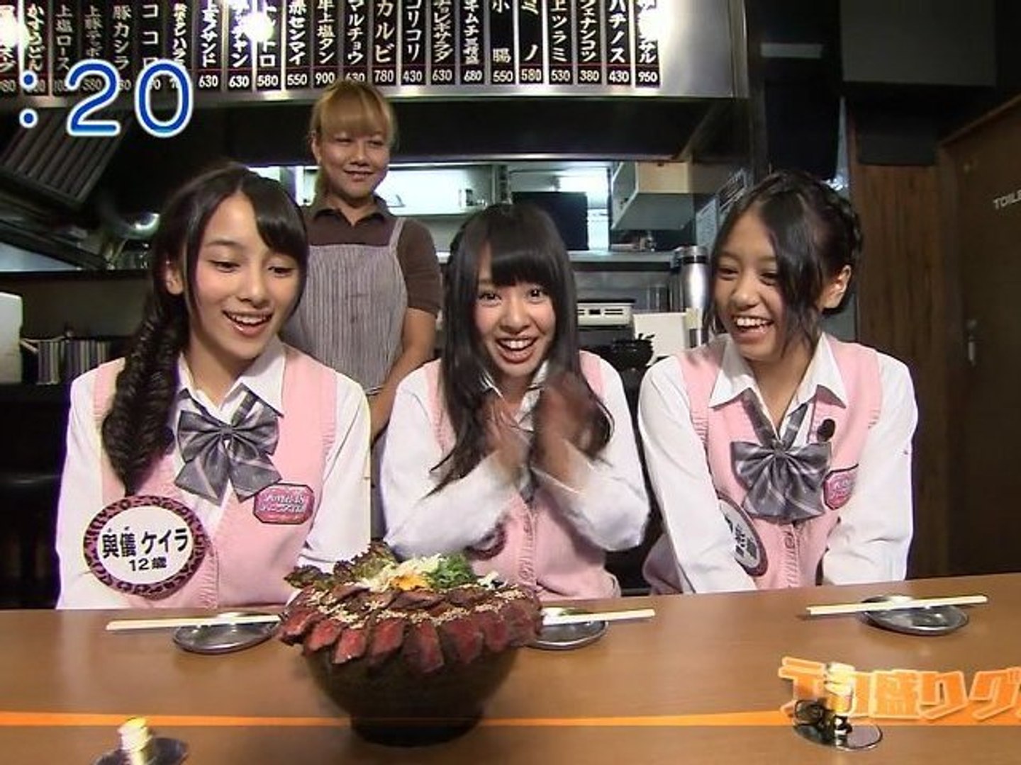 デカ盛りグルメの世界 山田菜々 沖田彩華 與儀ケイラ 121016