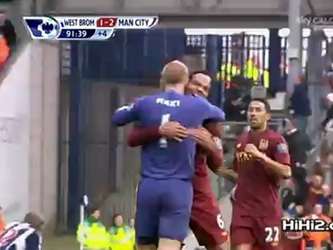 هدف مان سيتي الثاني على ويست بروميتش - دجيكو