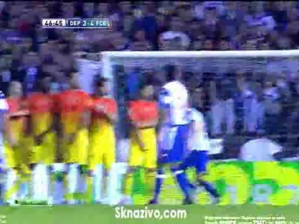 Amazing free kick by Pizzi Against Barcelona