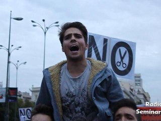 Manifestación Huelga de Estudiantes del 18 de Octubre en Madrid