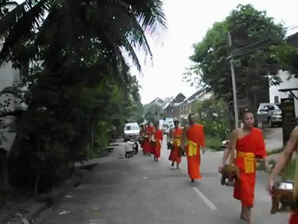 L'aumône aux bonzes de Luang Prabang