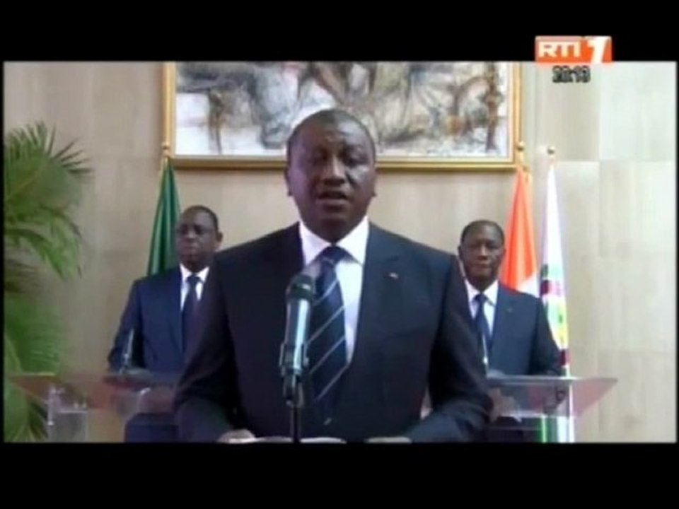 Communiqué final sanctionnant la fin de la visite du président Sénégalais Macky Sall à