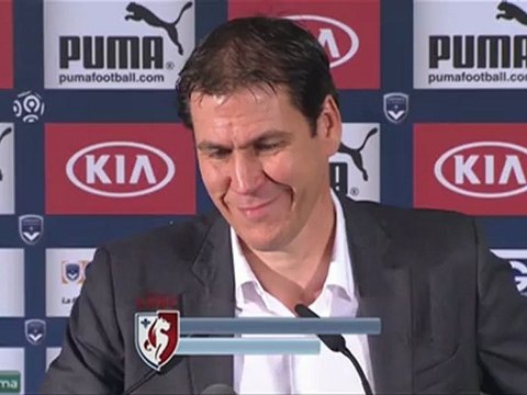 Conférence de presse Girondins de Bordeaux - LOSC Lille : Francis GILLOT (FCGB) - Rudi GARCIA (LOSC) - saison 2012/2013