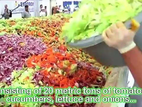 Record du monde de la plus grosse salade