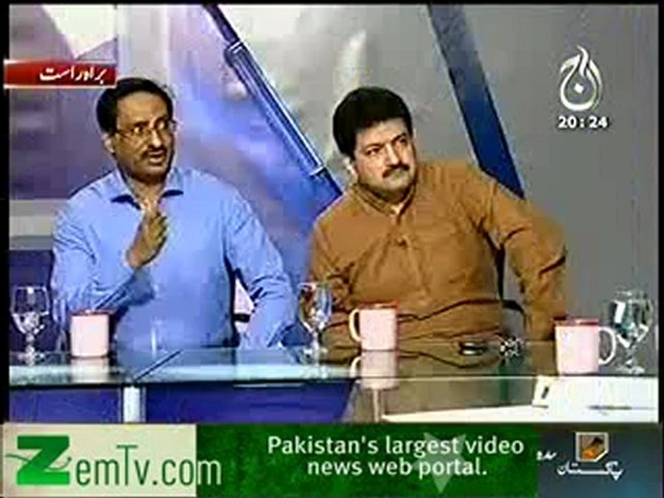 Bottom line on Aaj news - Hamid mir - 21st October 2012 FULL