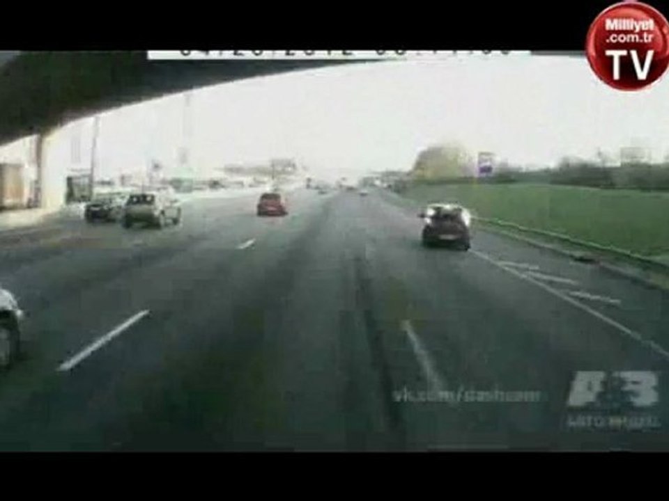 Motosiklette Korumalarınız varsa sizi korur,  birazda şans gerekir.