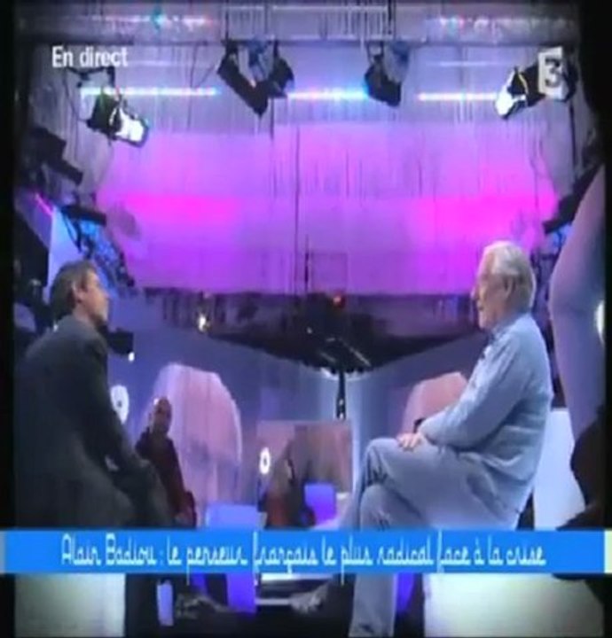 Alain Badiou chez Taddei 1 de 2 ce soir ou jamais