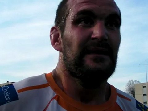Rugby Federale 1 - Christophe Bernardot apres USB - Chalon