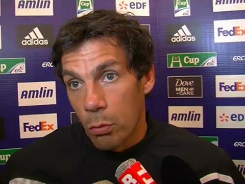 Interviews après Montpellier Hérault Rugby - Sale Sharks : 21/10/2012