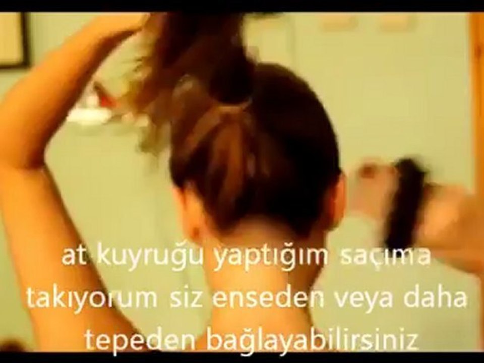 Çorapla Donut Topuz Yapımı