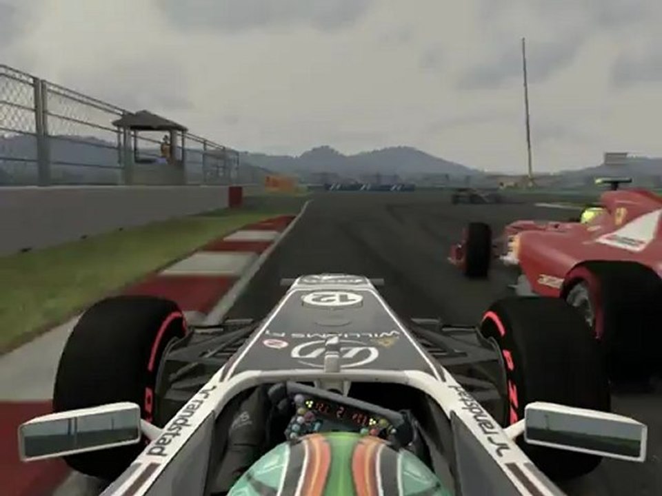 F1 2011 - GP de Corée - Kier vs Massa en onboard