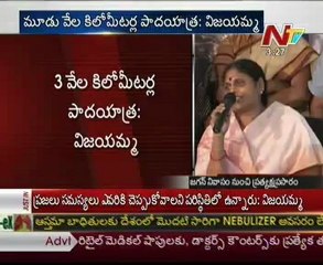 Y S Vijayamma talking to media