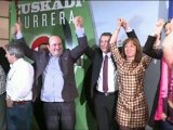 PNV y Bildu logran 48 parlamentarios en Euskadi