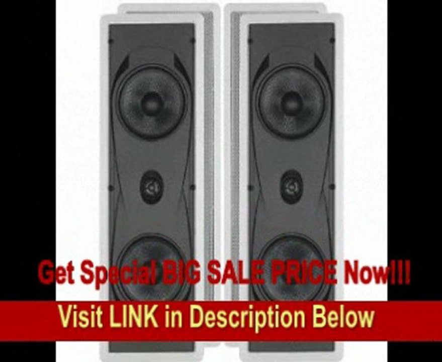 BEST BUY Sony HD Digital Cinematic Sound 735 Watts 7.1 Channel 3D A/V Receiver with iPhone & iPod Playback + Yamaha Natural Sound Custom Install In-Wall 2-Way 130 watts Speaker (Set of 3) with 1 Soft Dome Tweeter & Dual 6.5 Cone Woofers + 100ft 16 AWG Spe