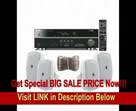 Yamaha 3D-Ready 5.1-Channel 500 Watts Digital Home Theater Audio/Video Receiver + Yamaha Universal iPod Dock + Set of 4 Yamaha All Weather Indoor / Outdoor 120 watt Wall Mountable Natural Sound 2-way Acoustic Suspension Speakers - White + 100ft REVIEW